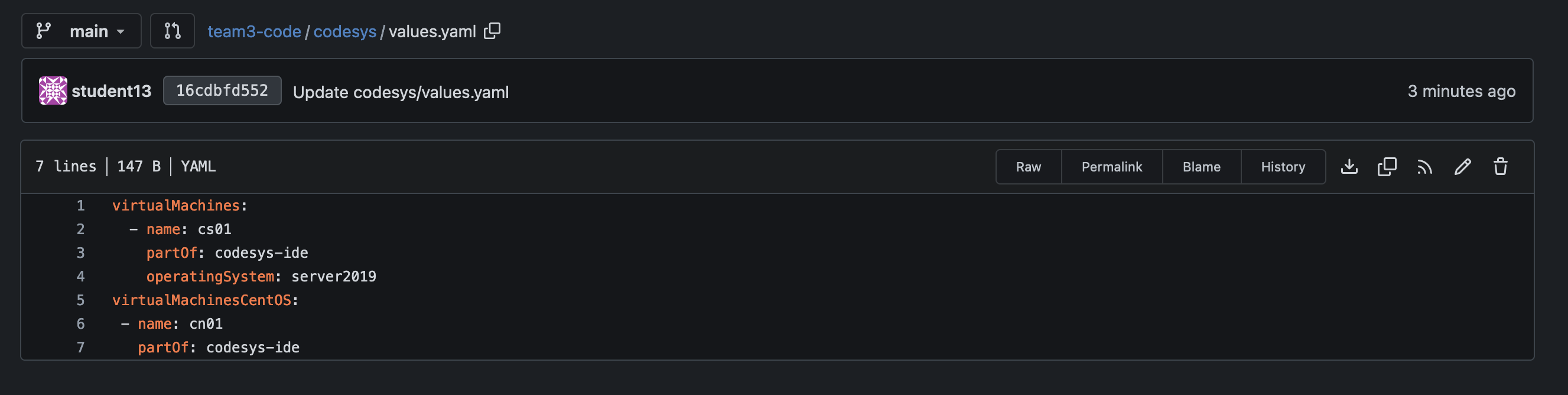 Populate Values File