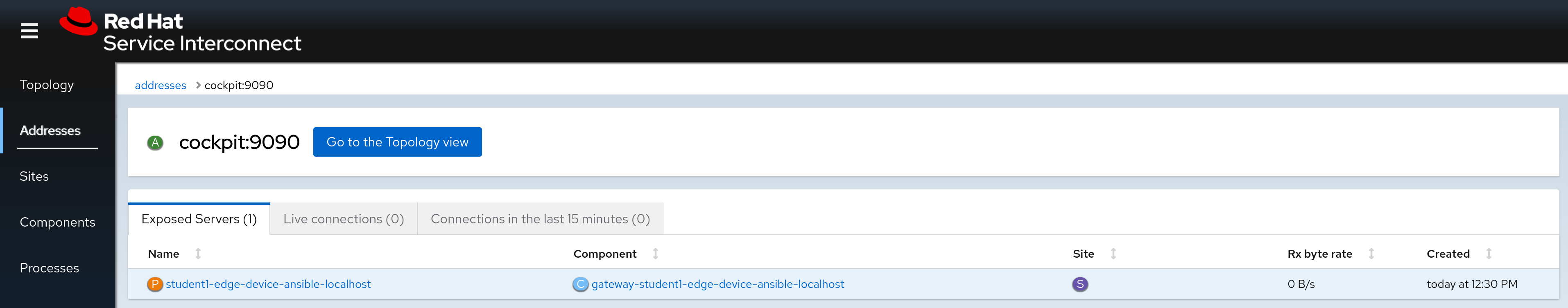 Cockpit RHSI Web Console