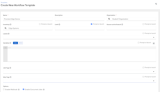 Workflow Inputs