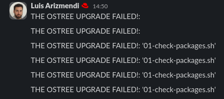 Slack upgrade fail