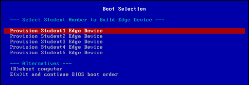 iPXE Boot Menu